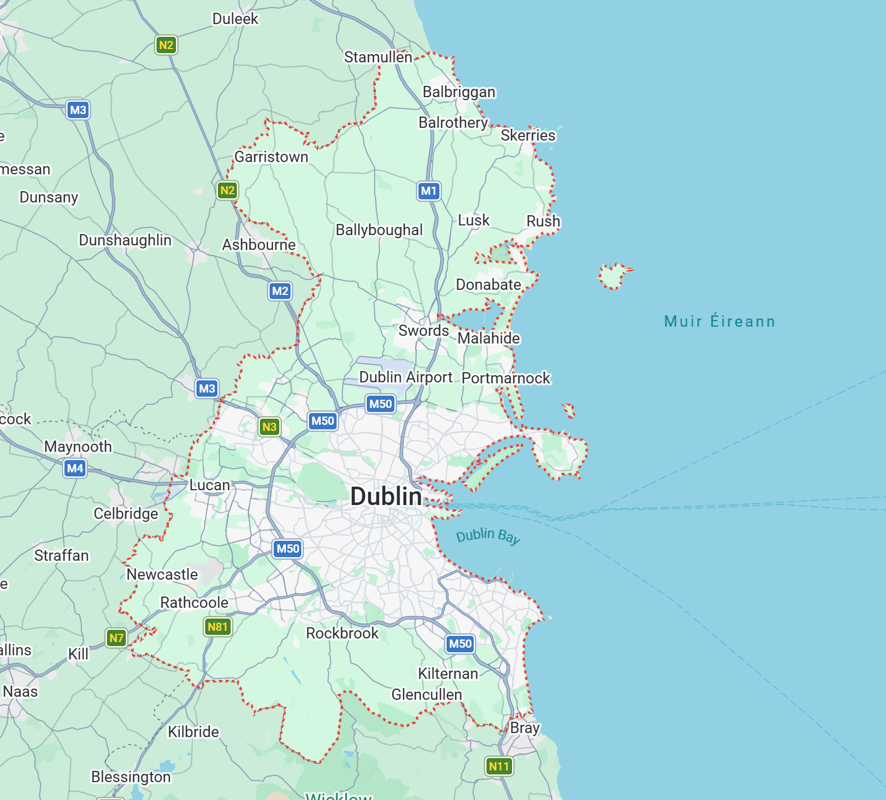 Map of Dublin