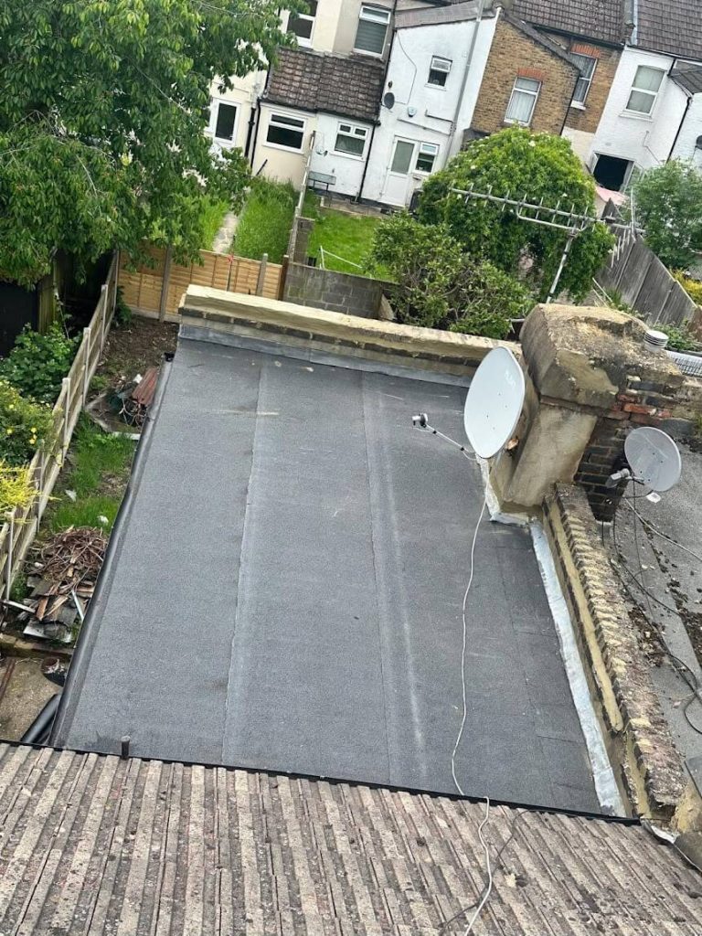 flat roof on extension