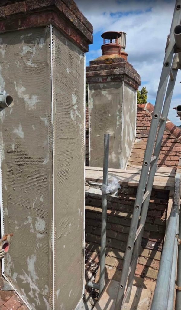 repairing chimney stack